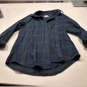 LL Bean plaid button down